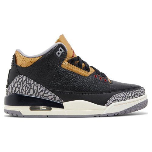 AIR JORDAN 3 RETRO BLACK GOLD with high quality,best top AIR JORDAN 3