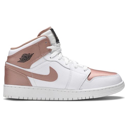 AIR JORDAN 1 MID GS WHITE ROSE GOLD with high quality,best top AIR JORDAN 1  MID
