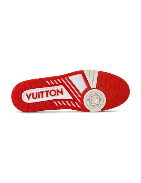 Louis Vuitton Trainer Red Monogram Textile,LV Trainer