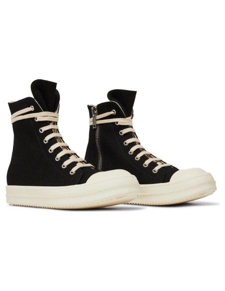 Rick Owens DRKSHDW Strobe Cotton Denim High Black Milk,RICK OWENS