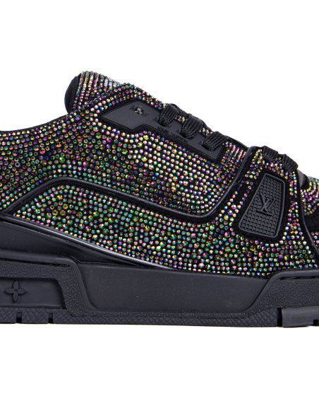 Louis Vuitton Trainer Black Crystals 1A815L,LV Trainer