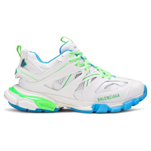 BALENCIAGA TRACK WHITE GREEN,BALENCIAGA TRACK