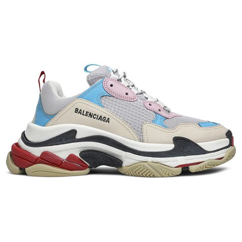 BALENCIAGA TRIPLE S WHITE BLUE PINK 2019,