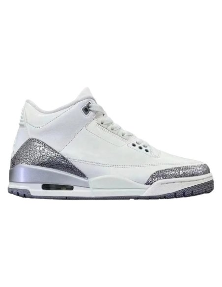 Air Jordan 3 Retro Sail Metallic Silver with high quality,best top AIR JORDAN 3