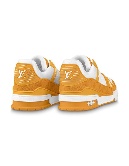 Louis Vuitton Trainer Low Yellow Monogram Denim,LV Trainer