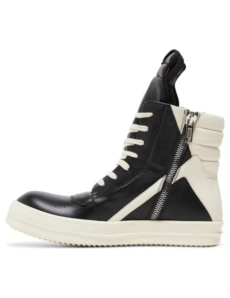 Rick Owens Strobe Geobasket High Black Milk,RICK OWENS