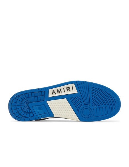 Amiri Skel Top Low White Blue,AMIRI