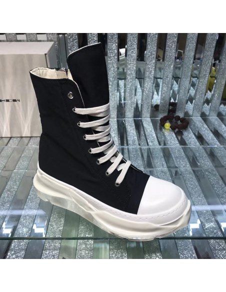 Rick Owens Abstract High Top Black Milk,RICK OWENS