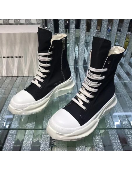 Rick Owens Abstract High Top Black Milk,RICK OWENS
