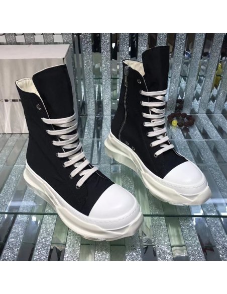 Rick Owens Abstract High Top Black Milk,RICK OWENS