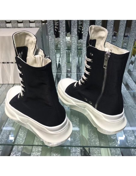 Rick Owens Abstract High Top Black Milk,RICK OWENS