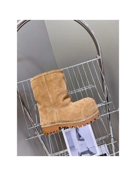 Balenciaga Alaska Fur Boots &quot;Brown&quot;,BALENCIAGA BOOT