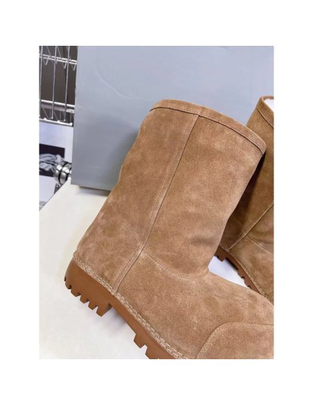 Balenciaga Alaska Fur Boots &quot;Brown&quot;,BALENCIAGA BOOT