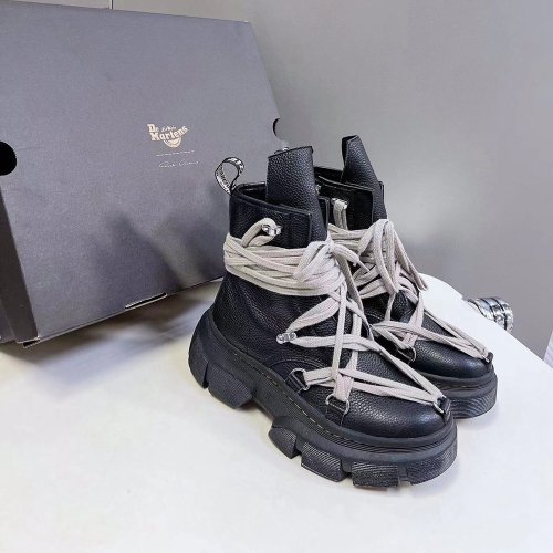 Dr. Martens x Rick Owens 1460 DMXL Megalace Boot Black,RICK OWENS