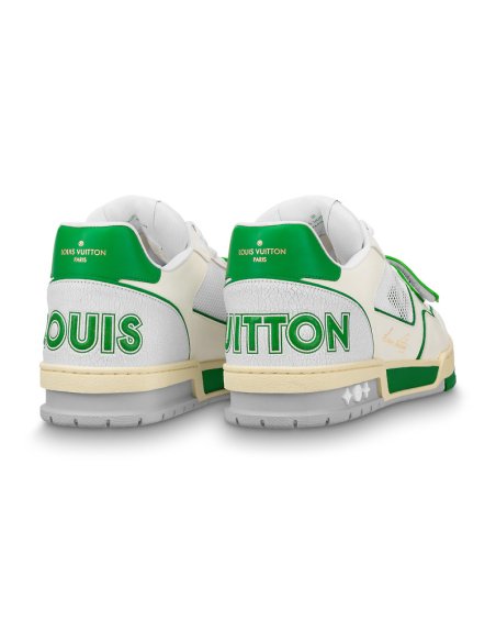 Louis Vuitton Trainer Green Mesh,LV Trainer
