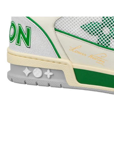 Louis Vuitton Trainer Green Mesh,LV Trainer