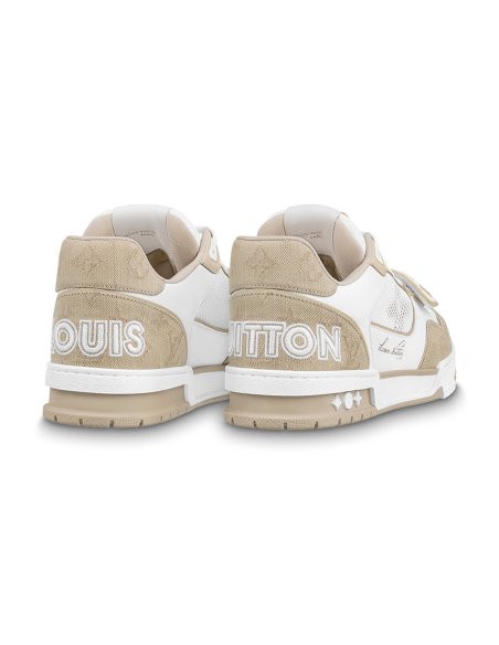 Louis Vuitton Trainer Beige White,LV Trainer