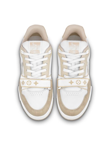 Louis Vuitton Trainer Beige White,LV Trainer