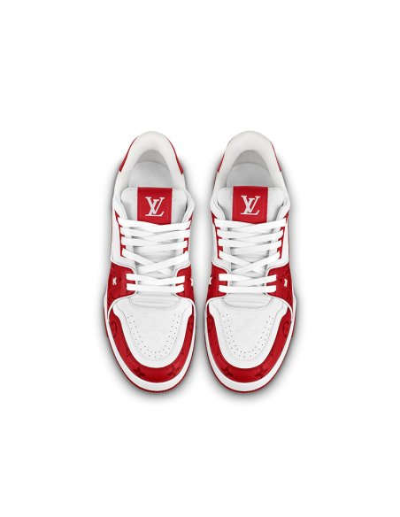 Louis Vuitton Trainer 54 Signature Red White,LV Trainer