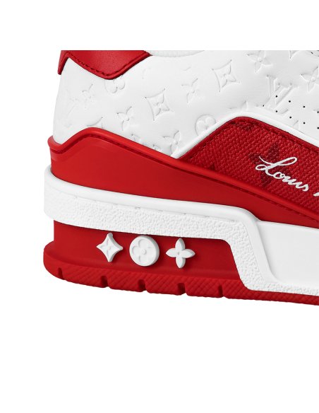 Louis Vuitton Trainer 54 Signature Red White,LV Trainer