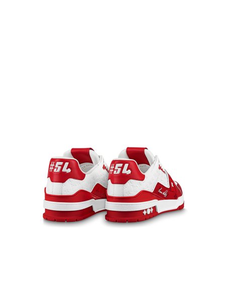 Louis Vuitton Trainer 54 Signature Red White,LV Trainer