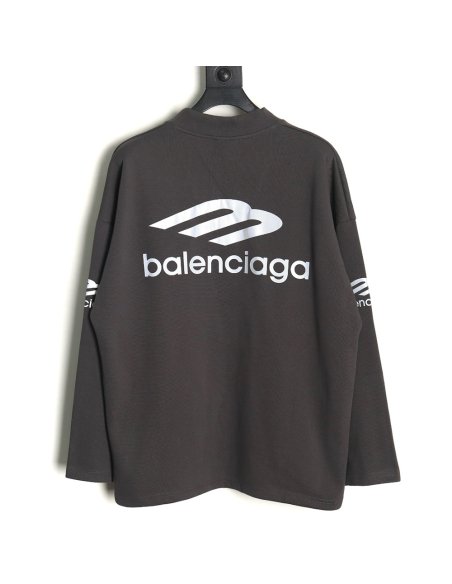 Balenciaga 3B printed V-neck long-sleeved ski T-shirt TSK1,Balenciaga
