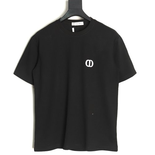 Dior chest logo embroidered lettering short sleeve T-shirt TSK1,Dior