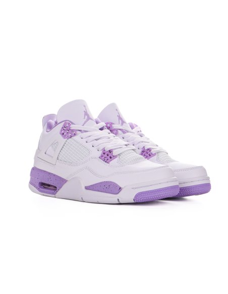 Custom Air Jordan 4 Retro White Purple  with high quality,best top AIR JORDAN 4