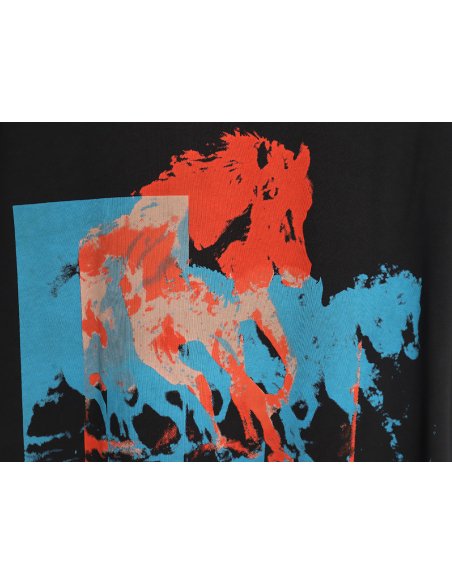 Givenchy 24SS horse print short-sleeved T-shirt TSK1,Givenchy
