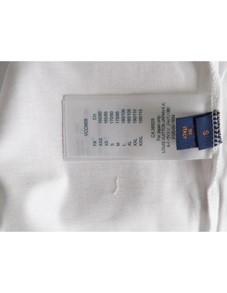 Louis Vuitton collar graffiti letters printed large logo short-sleeved T-shirt,Louis Vuitton