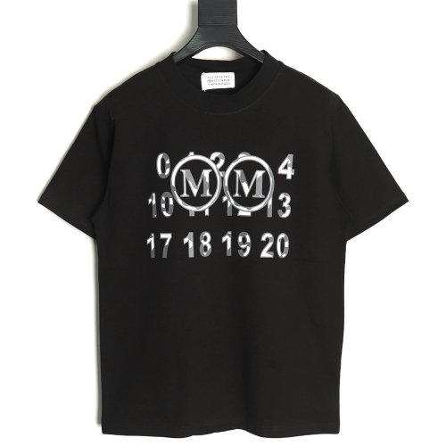 Maison Margiela double m print short-sleeved T-shirt TSK1,MAISON MARGIELA