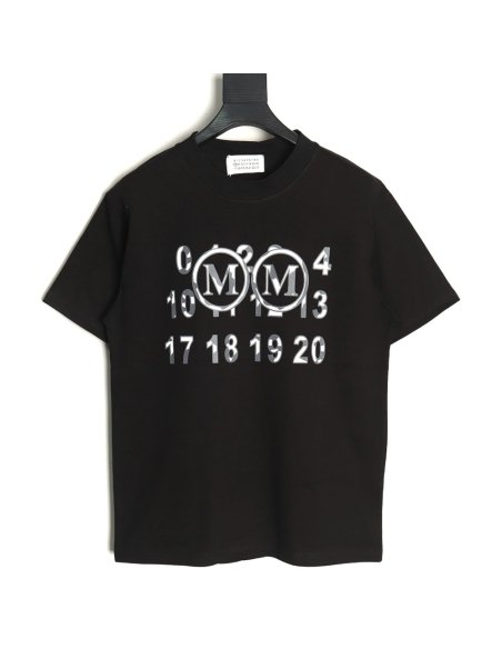 Maison Margiela double m print short-sleeved T-shirt TSK1,MAISON MARGIELA