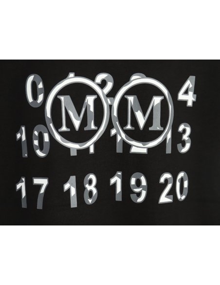 Maison Margiela double m print short-sleeved T-shirt TSK1,MAISON MARGIELA