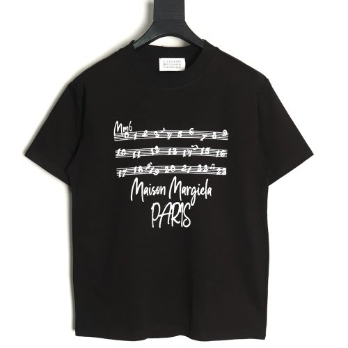 Maison Margiela musical note letter print short-sleeved T-shirt TSK1,MAISON MARGIELA