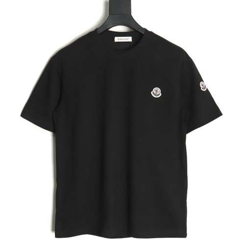 Moncler embroidered letter jacquard short-sleeved T-shirt TSK1,Moncler
