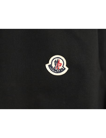 Moncler embroidered letter jacquard short-sleeved T-shirt TSK1,Moncler