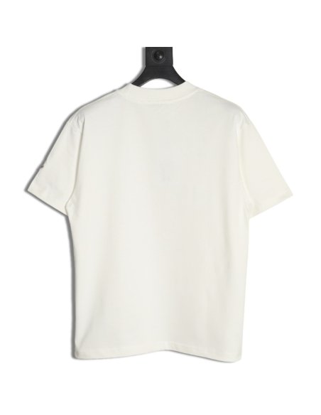 Moncler pixel fuzzy foam logo printed short-sleeved T-shirt,Moncler