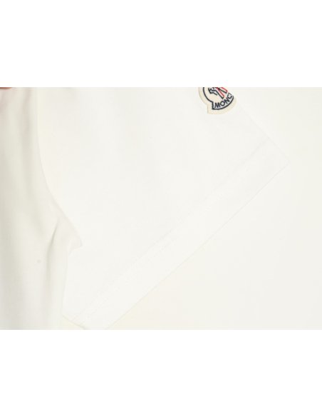 Moncler pixel fuzzy foam logo printed short-sleeved T-shirt,Moncler