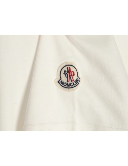 Moncler pixel fuzzy foam logo printed short-sleeved T-shirt,Moncler