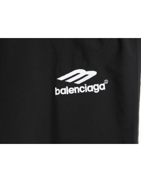 Balenciaga Manchester United embroidered panel woven trousers,Balenciaga