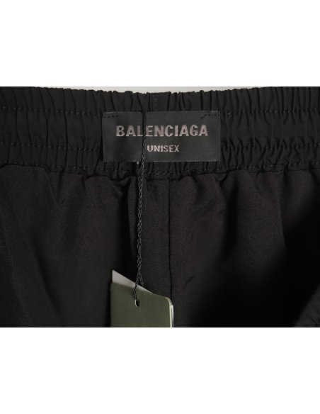 Balenciaga Manchester United embroidered panel woven trousers,Balenciaga