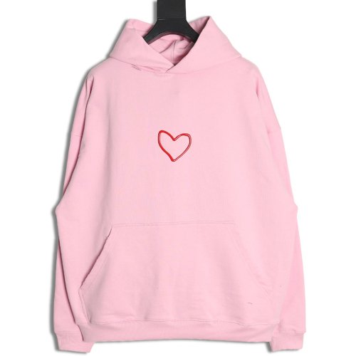 Balenciaga Valentines Day Love Hooded Sweatshirt,Balenciaga