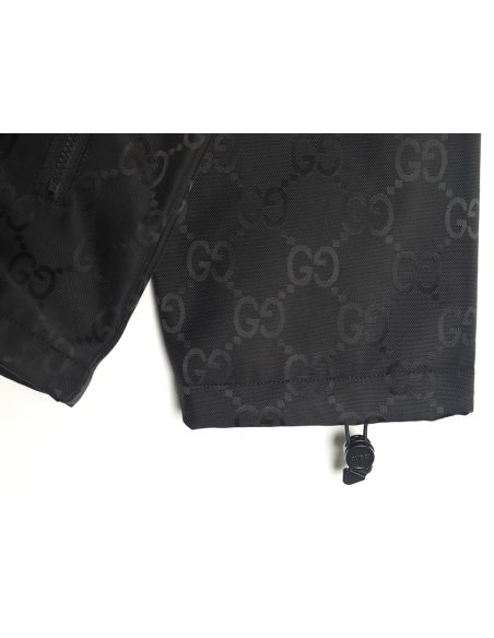 Gucci red and green webbing hooded trench coat,Gucci