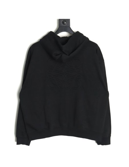 Loewe embossed back embossed large logo zipper hooded jacket,Loewe