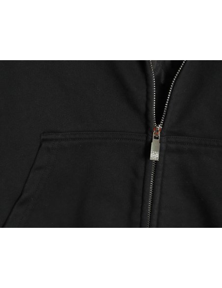 Loewe embossed back embossed large logo zipper hooded jacket,Loewe