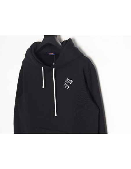 Louis Vuitton pin-embroidered hooded sweatshirt,Louis Vuitton