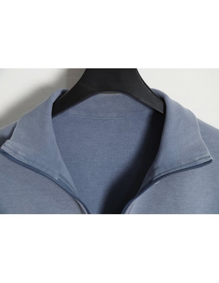 Alexander Wang 23SS foam three-dimensional small letter print half-zip pullover sweatshirt,Alexander Wang
