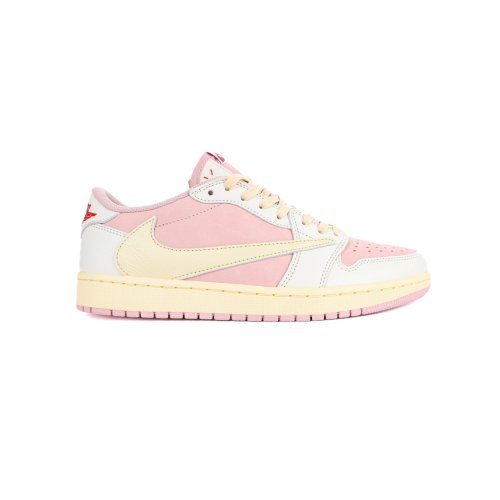 Travis Scott x Air Jordan 1 AJ1 Low TS Joint white powder hook low top with high quality,best top AIR JORDAN 1 LOW