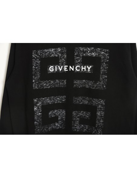 Givenchy 23FW fuzzy print crewneck sweatshirt,Givenchy
