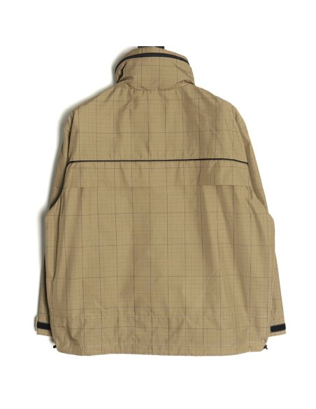 Balenciaga embroidered stand collar half-zip checked jacket TSK1,Balenciaga